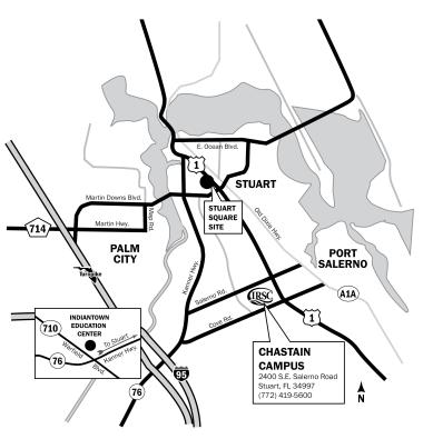 Chastain Campus area map